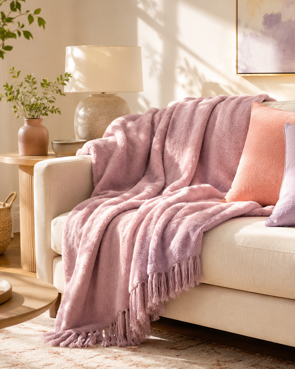 Cozy Pastel Throw Blanket
